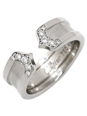 Cartier C de Cartier Ring Diamond White Gold 49 18k